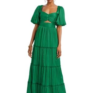 Bloomingdale’s AQUA Pleated Cutout A Line Dress